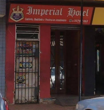 Fachada do Hotel Imperial em Santo Antônio do Descoberto